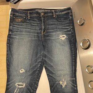 American eagle skinny hi-rise jegging super stretch